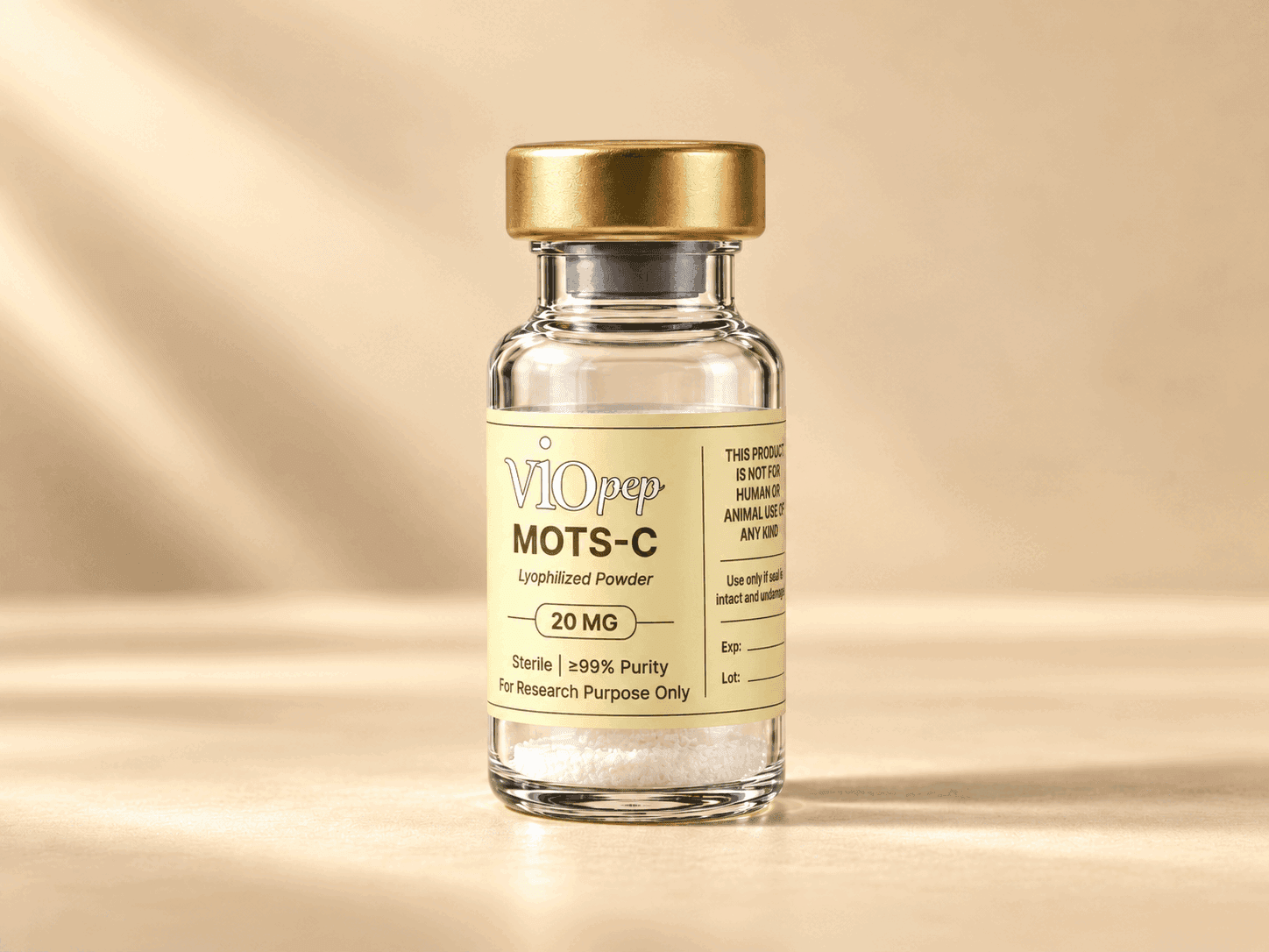 MOTS-c 20 mg research peptide vial