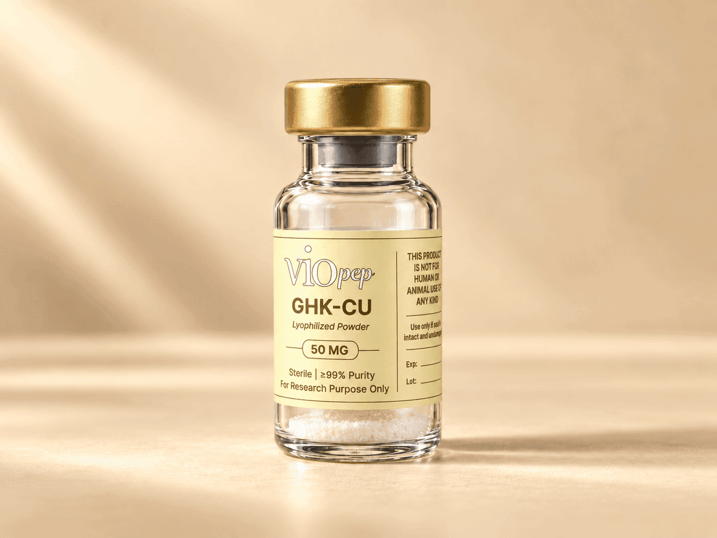 GHK-Cu research peptide vial