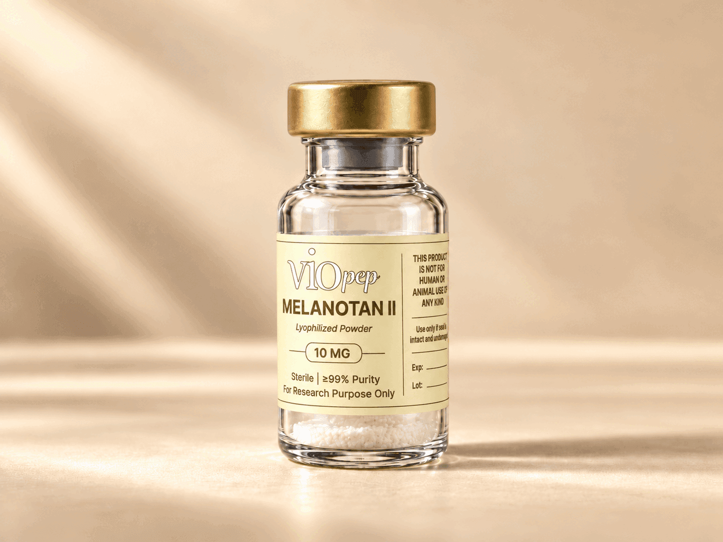 Melanotan II research peptide vial