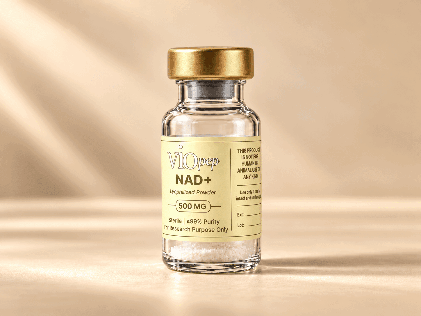 NAD+ research peptide vial