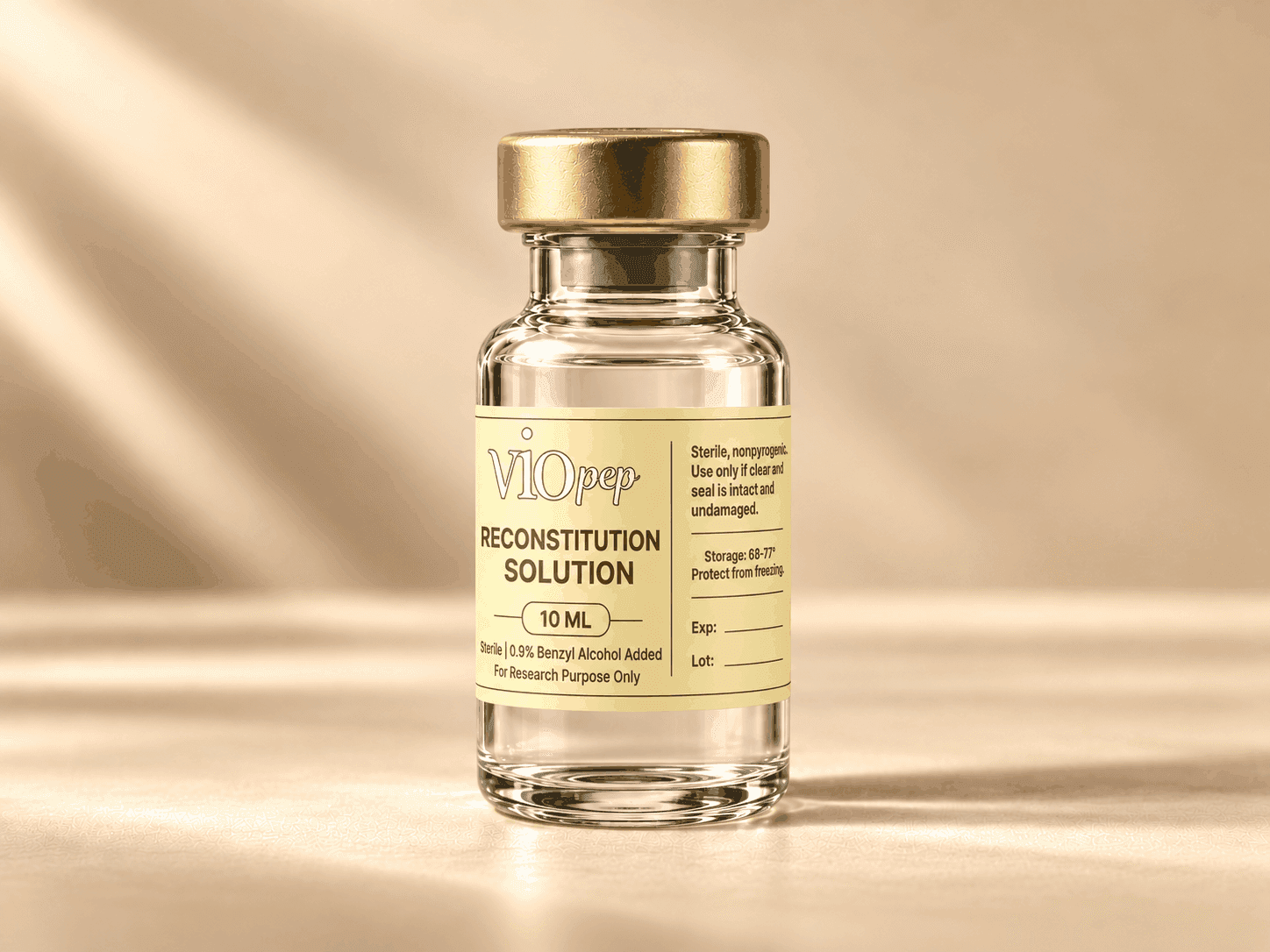 Reconstitution Solution research peptide vial