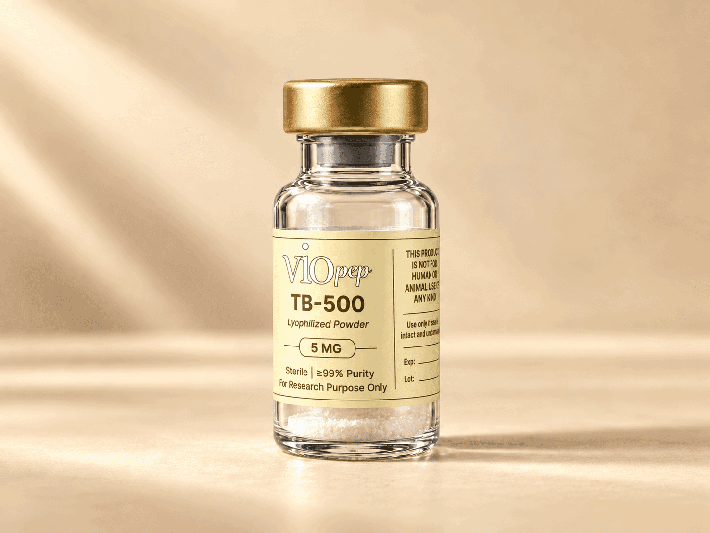 TB-500 5 mg research peptide vial